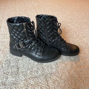 Woman’s GBG Black Combat Boots Size 8